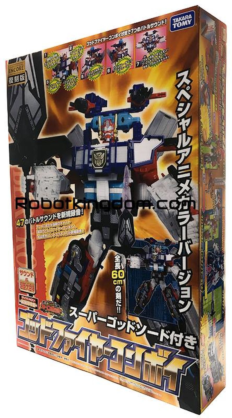 TakaraTomy Encore Car Robots God Fire Convoy - Packaging Images